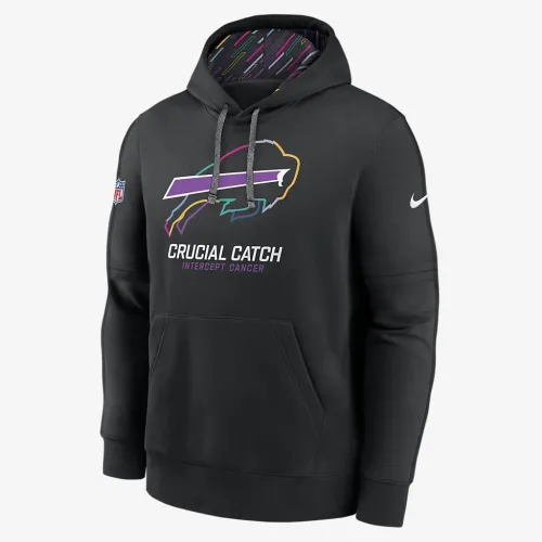 Buffalo Bills Crucial Catch Club чоловічі Nike NFL Pullover Толстовка з капюшоном колір чорний