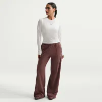 Nike Sportswear Chill Knit женская Tight Long-Sleeve Ribbed Top цвет белый