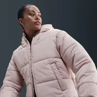 Nike Sportswear Classic Puffer женская Therma-FIT Loose Hooded Куртка Pink