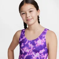 Nike Swim Big дитячі (Girls') U-Back One-Piece колір фіолетовий