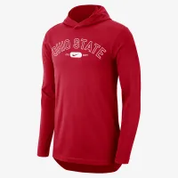 Ohio State мужские Nike Dri-FIT College Hooded футболка цвет красный