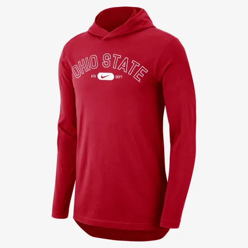 Ohio State чоловічі Nike Dri-FIT College Hooded футболка колір червоний