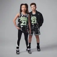 Nike Jordan23 Big дитячі Printed Jersey колір чорний