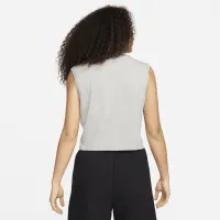 Nike Sportswear Club жіноча Sleeveless Cropped Top колір сірий