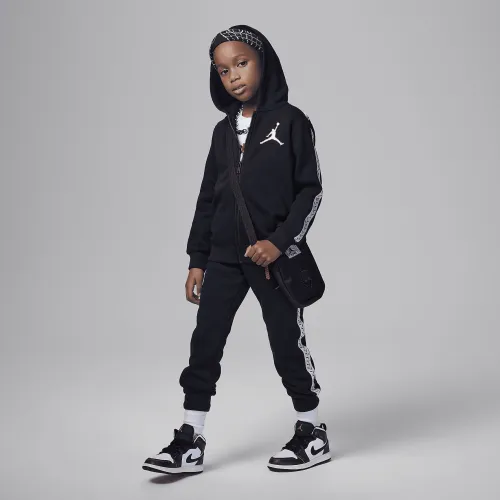 Nike Jordan MJ Flight MVP Little детские Full-Zip Толстовка с капюшоном набор цвет черный