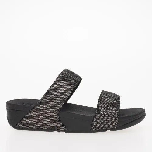 Шльопанці FitFlop Lulu Glitz-Canvas Slides HR2-B06 - Чорна