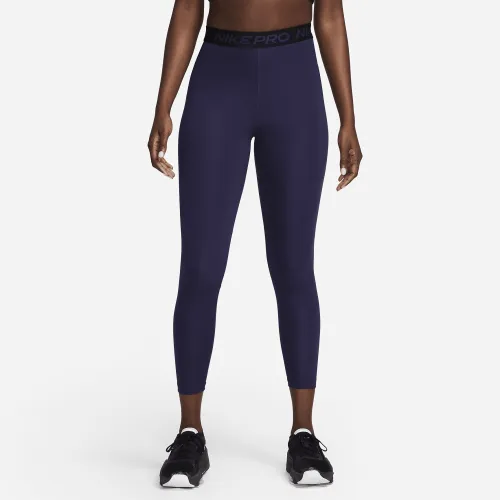 Nike Pro 365 женская С высокой Талией 7/8 Mesh Panel лосины цвет фиолетовый