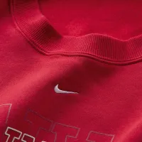 Nike Sportswear Phoenix Fleece женская Over-оверсайз Crew-Neck Graphic свитшот цвет красный