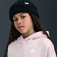 Nike Sportswear Club Fleece Big детские оверсайз Pullover Толстовка с капюшоном цвет фиолетовый