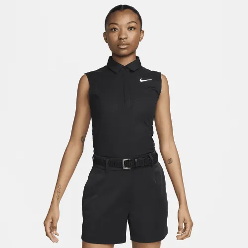 Nike Tour женская Dri-FIT ADV Sleeveless для гольфа Polo цвет черный