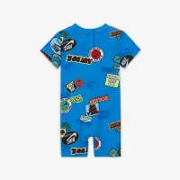 Nike Sportswear Baby (0-9M) Printed Tee Romper блакитний