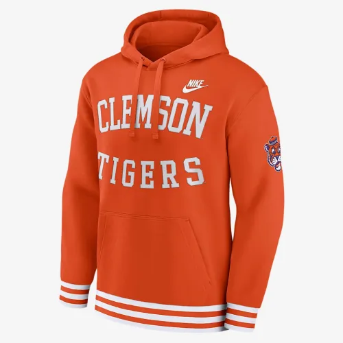 Clemson Tigers Legacy Retro Men’s Nike College Pullover Толстовка с капюшоном Orange