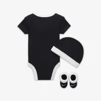 Nike Baby (6-12M) Bodysuit, Hat and Booties Box комплект колір білий