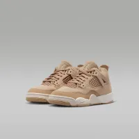 Nike Jordan 4 Retro Little детские Кроссовки цвет коричневый