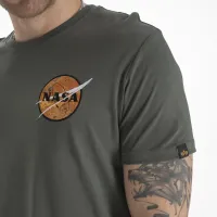 Футболка Alpha Industries NASA Davinci T 136508142 - зелена