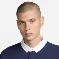 Nike Club Fleece чоловічі Long-Sleeve Fleece Polo блакитний