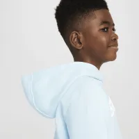 Nike Sportswear Club Fleece Big детские Толстовка с капюшоном синий