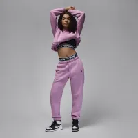 Nike Jordan Brooklyn Fleece жіноча Pants колір фіолетовий