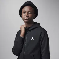 Nike Jordan Dri-FIT MJ Sport Big детские Statement Hoop Fleece Full-Zip Толстовка с капюшоном цвет черный