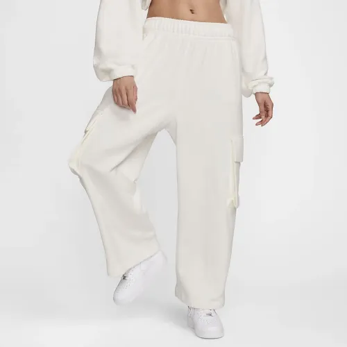 Nike Sportswear жіноча Low-Rise оверсайз French Terry Open-Hem Pants колір білий