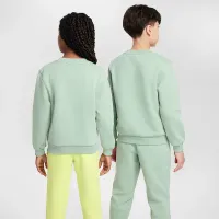 Nike Sportswear Club Fleece Big детские свитшот цвет зеленый