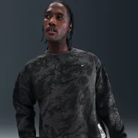 Nike Solo Swoosh чоловічі Fleece Crew колір коричневий
