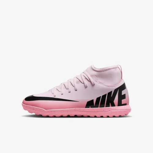 Nike Jr. Mercurial Superfly 9 Club Little/Big дитячі TF High-Top Soccer Кросівки Pink