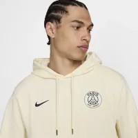 Paris Saint-Germain Club мужские Nike Soccer French Terry Pullover Толстовка с капюшоном цвет белый