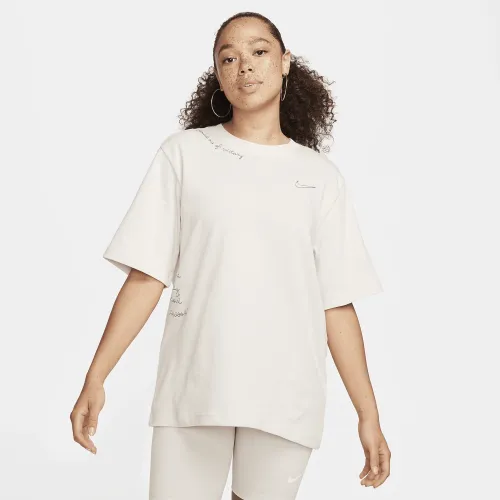 Nike Sportswear Essential женская футболка цвет коричневый