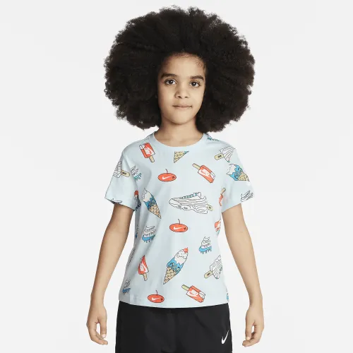 Nike Little дитячі Sole Food Printed футболка блакитний
