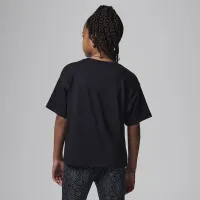 Nike Jordan MJ Brooklyn Essentials Big дитячі футболка колір чорний