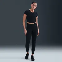 Nike One женская С высокой Талией 7/8 лосины цвет черный