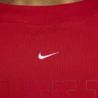 Nike Sportswear Phoenix Fleece женская Over-оверсайз Crew-Neck Graphic свитшот цвет красный