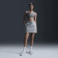 Nike Sportswear Phoenix Fleece женская Slim Mini юбка цвет серый