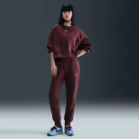 Nike Sportswear Phoenix Fleece женская Mid-Rise Sweatpants цвет красный