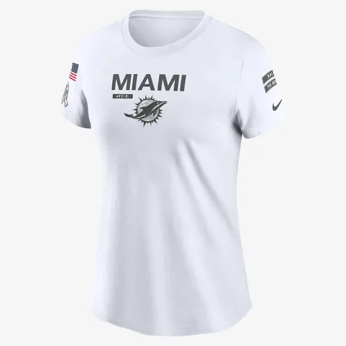 Miami Dolphins Salute to Service Legend женская Nike NFL футболка цвет белый