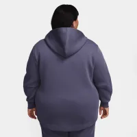 Nike Sportswear Tech Fleece жіноча оверсайз Full-Zip Толстовка з капюшоном (великі розміри) колір сірий