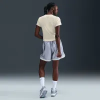 Nike Sportswear жіноча Tight Ribbed Short-Sleeve футболка колір білий