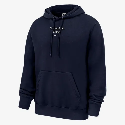Nike Club Fleece мужские Tennis Pullover Толстовка с капюшоном синий