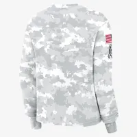 Pittsburgh Steelers Salute to Service Edge Lockup жіноча Nike Dri-FIT NFL Long-Sleeve футболка колір білий