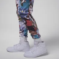 Nike Jordan MJ Brooklyn Big детские Fleece Printed Pants цвет белый