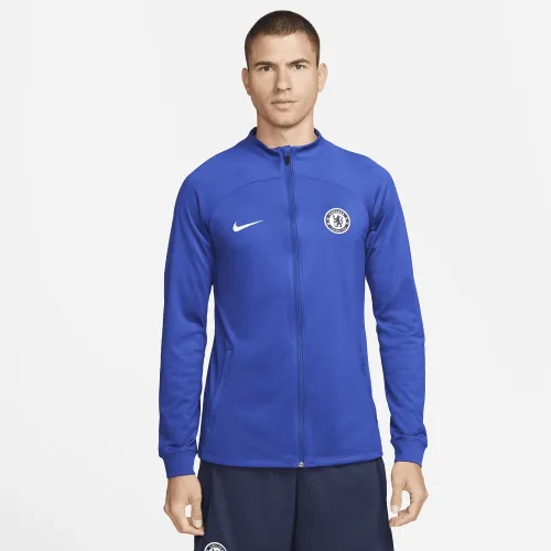 Chelsea FC Strike мужские Nike Dri-FIT Soccer Track Куртка синий