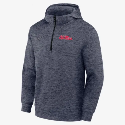 Ole Miss Rebels Nike NCAA мужские баскетбольные Coaches' Pullover Толстовка с капюшоном синий