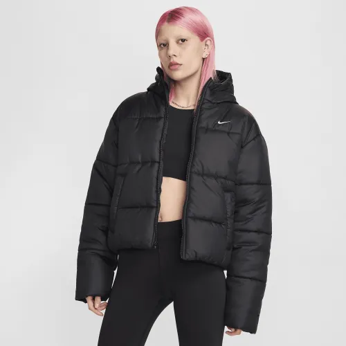 Nike Sportswear Classic Puffer жіноча Therma-FIT Loose Hooded Куртка колір чорний