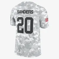 Barry Sanders Detroit Lions Salute to Service чоловічі Nike Dri-FIT NFL Limited Jersey колір білий