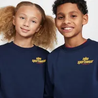 Nike Sportswear Club Big дитячі French Terry світшот блакитний