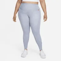 Nike Dri-FIT One Luxe жіноча Mid-Rise лосіни (великі розміри) колір сірий