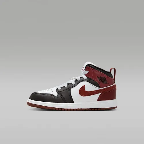 Nike Jordan 1 Mid SE Little дитячі Кросівки колір білий