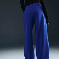 Nike Sportswear Phoenix Fleece женская Mid-Rise оверсайз Tapeцвет красный Pants синий