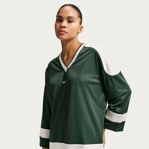 Nike Sportswear женская оверсайз Jersey Tunic цвет зеленый